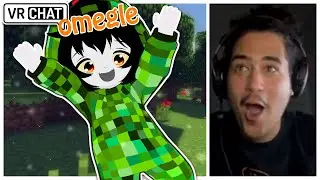 Cute Minecraft Creeper ATTACKED by Omegle