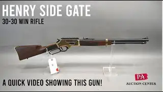 345 Henry Side Gate Model H024 30-30 Win Rifle - A Quick Video in our Photo Booth