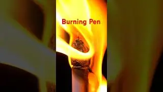 Burning Pen #xuongmacro #closeup #fire #pen