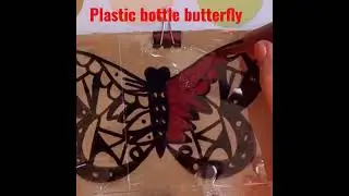 Plastic bottle butterfly #plasticbottlecraft #diycrafts