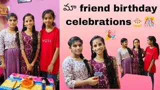 మా best friend birthday celebrate chesanu full enjoy చేసినం friends || nenu mi ammulu new video