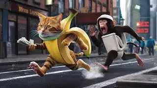 Banana Cat Turns Criminal | Extreme Robber Chase