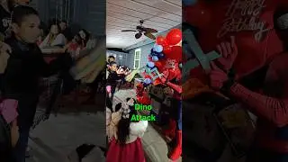 houston-superhero-party-character-spider- dino #shorts #reels #spidermancosplay  #spiderman