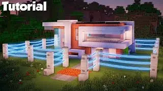 Minecraft: Как построить современный дом, защищенный от мобов (безопасный дом из редстоуна)