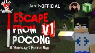 Ketemu pocong lagi setelah 3 tahun berlalu :&deg; (Escape from pocong V1) : Minecraft Indonesia