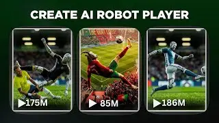 How I Made Viral Football Robot and GOAT Clips using AI