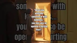 When you open your door #bibleverse #quotes #hospitality #openyourheart #love #kindness #caringheart