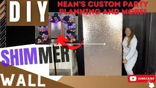 D I Y BUDGET FRIENDLY SHIMMER WALL