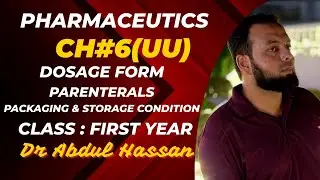 Ch#6 #dosageform #parenteral #storage #packaging #education  #pharmcist #pharmaceuticalformulation