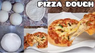 EASIEST, QUICK PIZZA DOUGH RECIPE | HOW TO MAKE PIZZA DOUGH FROM SCRATCH #mfalh #pizzadough