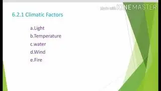 Climatic factor (Light)