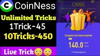 Coinness unlimited trick - coinness app unlimited one device trick per refer =45 ₹