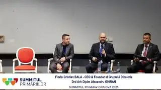 PANEL DIBALCRIS - 3D în Gestionarea Inteligentă a Datelor Spațiale | SUMMITUL Primăriilor 2025