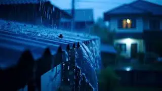 Soft Night Rain ASMR Serenity, Minimal Sounds Holding You Through Restles Hours Dark 023