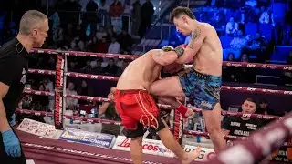 The referee was forced to disqualify Paul Covaci in the duel with Levente Kovacs
