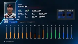 【MLB The Show 23 PlayerDate/メジャーリーグ選手能力】Mariners3A 8 Robbie Tenerowicz マリナーズ3A ロビー・テネロウィッツ選手