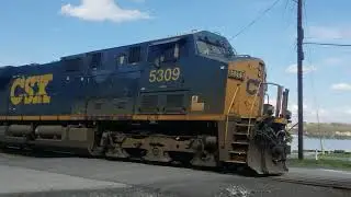 CSX Trains in Highland NY, 4/25/2020