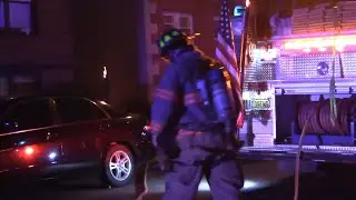 North Arlington, NJ Fire Department Operating At A Small Garage Fire On Beech St (Quick Video)