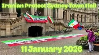 Iranian Protest Sydney Town Hall  11 January 2026