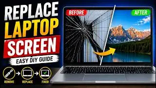 How to Replace a Broken, Cracked or Smashed Laptop LCD screen - DIY display replacement at home!