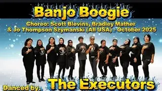 Banjo Boogie line dance, danced by The Executors,PDC(INA)