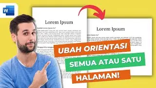 2 Cara Mengatur Orientasi Portrait dan Landscape dalam Satu Dokumen di Word [Sangat Mudah!]