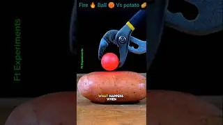 1,000&deg;C Red Hot Metal Ball vs. Potato &ndash; Crazy Experiment! 🥔🔥