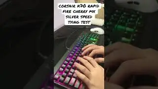Corsair k70 rapid fire cherry mx silver speed typing test