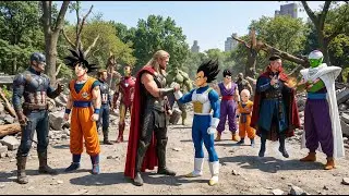 What If  Dragon Ball Z VS Marvel Avengers in EPIC Crossover Battle!