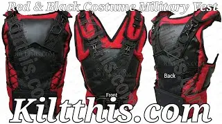 Bane DeadPool Inspired Military Cosplay Vest created by Kilt This!