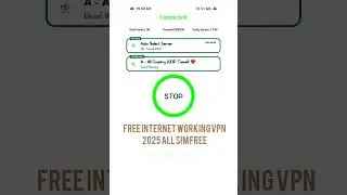 free internet working VPN 2025 all sim free #freevpn #vpn #dvideo