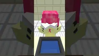 Hiha v&agrave; Yummie rửa mặt nhưng lạ lắm  #minecraft #sinhtoshorts #animation