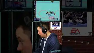 NHL 95 ~ Hits the post! #NHL #hockey #segagenesis #retrogaming