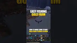 EASY WAY TO MAKE GOLD FISHING IN WOW 🎣🤫 #worldofwarcraft #thewarwithin #wowgoldfarm
