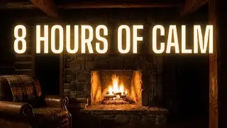 8 Hours of Cozy Fireplace 🔥| 8-Hour Loop for Sleep, Relaxation & Calm