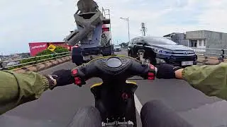 JL ANTAPANI DAN KIARACONDONG BANDUNG SAMA SI YELLOW #miosporty #mio200cc #bandung #vlog #antapani  