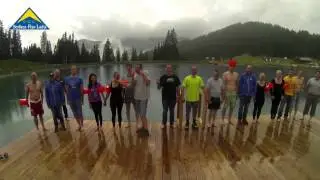 Cold Water Challenge 2014. Seilbahnen Komperdell am H&ouml;gsee.