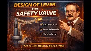 Design of Lever for Safety Valve | Machine Design Explained Step by Step