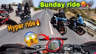 Sunday hyper ride 🔥🚀 || Duke 390 Vs Rc 390 🔥🥵 #thegoldenrider