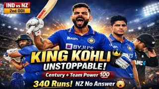 King Kohli Unstoppable! 💥 India Crushes New Zealand in Rajkot ODI | IND vs NZ 2nd ODI