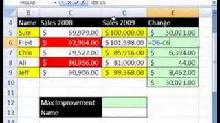 Excel Array Formula Series #4: Find Largest Improvement
