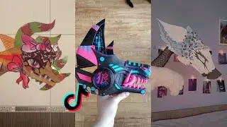 Dragon Puppet Crafts | Paper Dragon TikTok Compilation #106