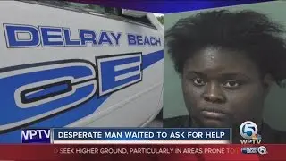 Desperate man waited to ask for help