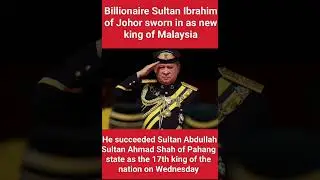 Malaysia's new king#shortvideos #shorts #malasiya #ytshorts