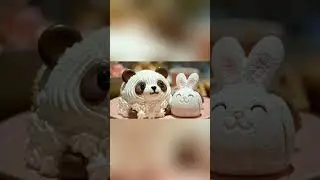 Too Cute to Eat?! 🥺🍰 The Jiggly Panda & Bunny #Shorts