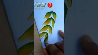 Easy Leaf Painting  🎨🌿 #tutorial  | part-7 #nature #art #shorts #trending