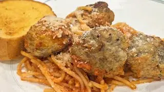 Viral Baked Spaghetti and Meatballs