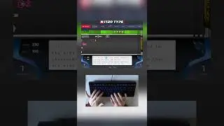 240 WPM choke on Nitro Type | #nitrotype #typingtest #typingasmr