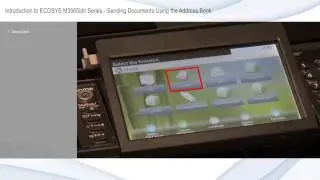 Kyocera ECOSYS - Using the Address Book