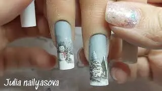 23/365 CHALLENGE   WINTER NAILS ! NAIL DESIGN!